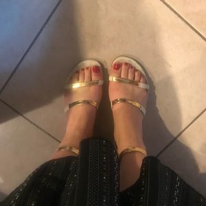 Tamara Mellon Twilight Sandals in Natural